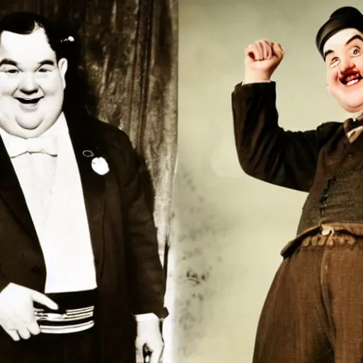 Image similar to both oliver hardy and stan laurel in game of thrones