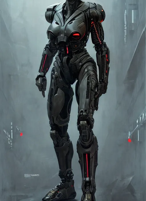 Image similar to milla jovovich as victor stone, full body concept, cyborg, borg, strogg, face of a man, terminator, flesh, quake strogg, doom demon, wolfenstein, monstrous, powerful, symmetry, symmetrical, concept art by ruan jia and greg rutkowski