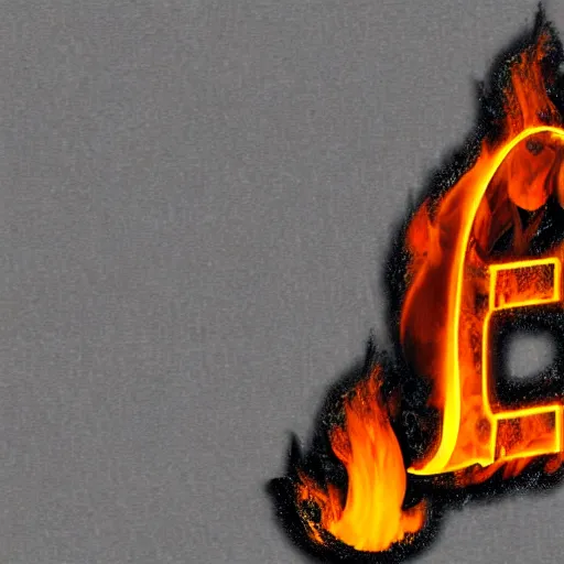 Image similar to logo of the letter A on fire