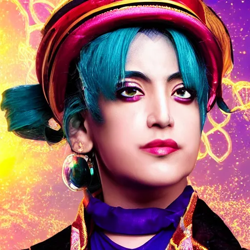 Image similar to photograph of jolyne cujoh, jojo's bizarre adventure live action, filmic, cinematographic