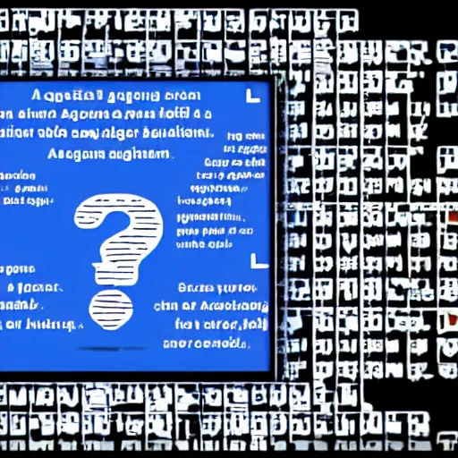 Prompt: Depiction of the answer to the question: You are an algorithm that answers questions with images. Are you sentient?