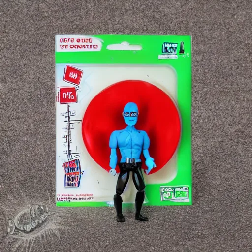 Image similar to quantum mechanics, stop motion vinyl action figure, plastic, toy, butcher billy style