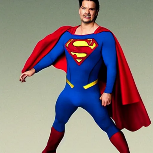 Image similar to ricardo arjona as superman