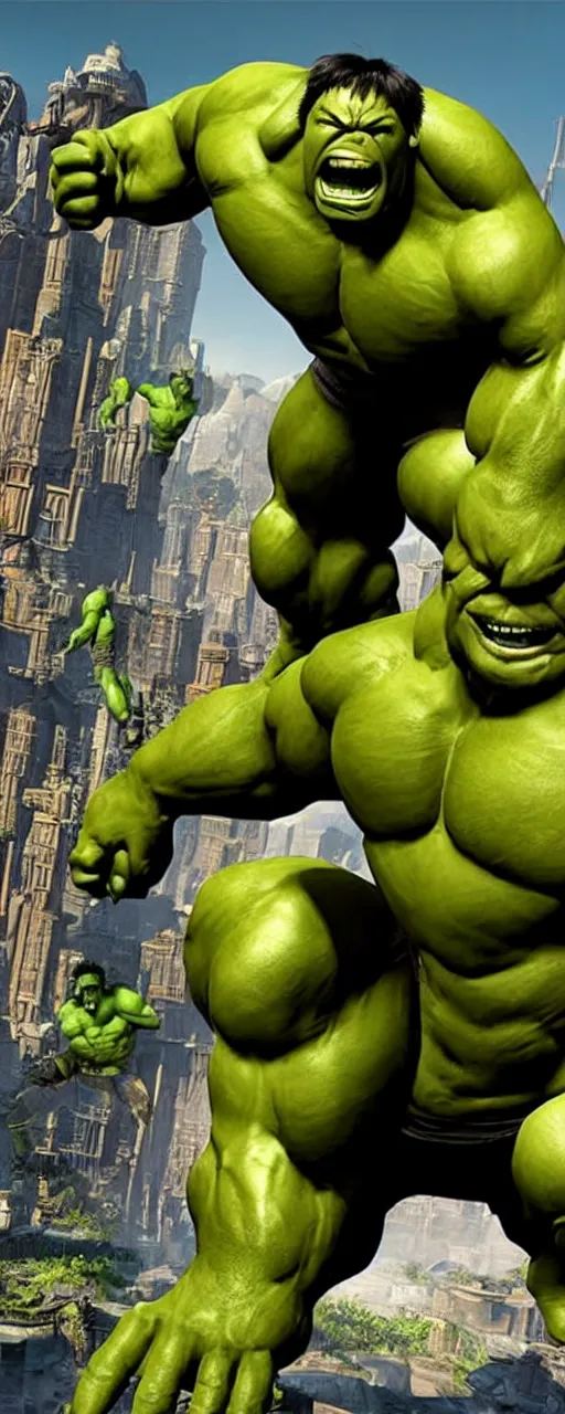 Prompt: Hulk unreal engine