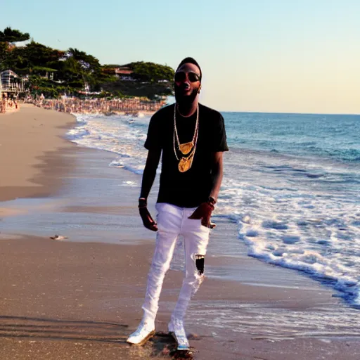 Image similar to glizzy on the beach