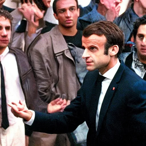 Image similar to Emmanuel Macron in Fight Club (1999)