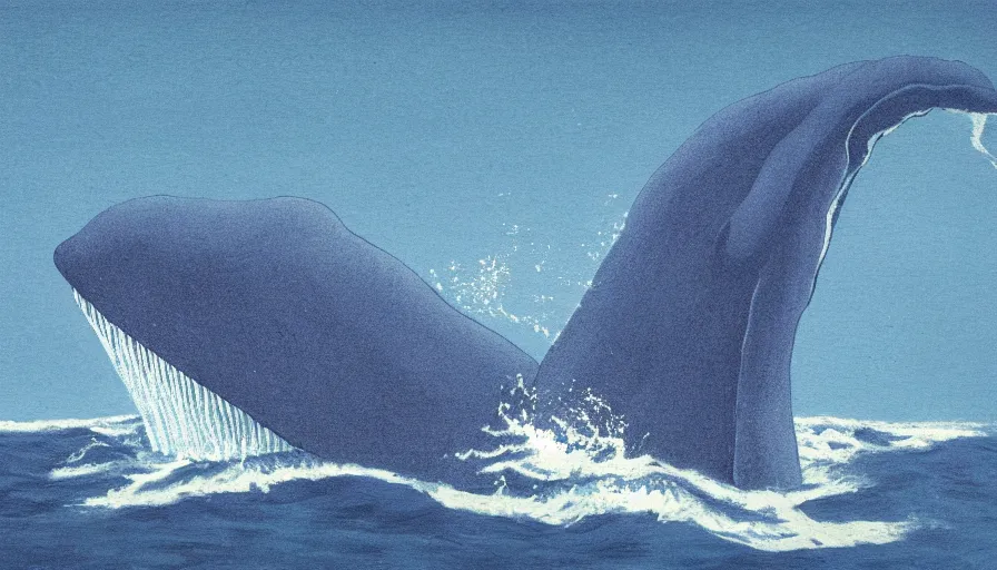 Image similar to a giant blue whale