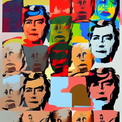 Prompt: god of Andy Warhol culture, digital Painting, artstation, ultradetailed, Pinterest