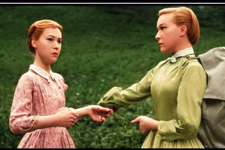 Image similar to still image from the sound of music by wong kar wai, ultra detailed, finely detailed