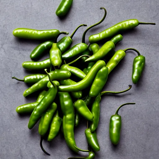 Prompt: A bunch of Tiny jalapenos peppers with tiny legs and arms carrying big white signs protesting on a countertop