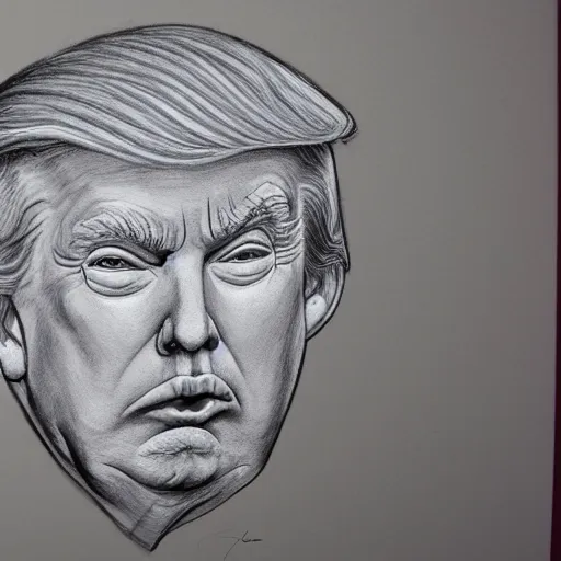 Image similar to donald trump dissection sketch, high detail