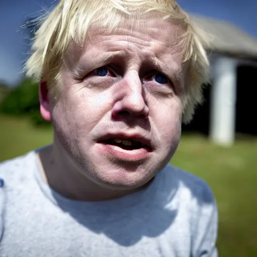 Image similar to boris johnson as a starving child in africa 4k