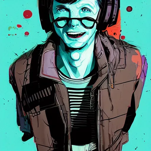 Prompt: a study of cell shaded portrait of marty mcfly concept art, llustration, post grunge, concept art by josan gonzales and wlop, by james jean, Victo ngai, David Rubín, Mike Mignola, Laurie Greasley, highly detailed, sharp focus, alien, Trending on Artstation, HQ, deviantart, art by artgem