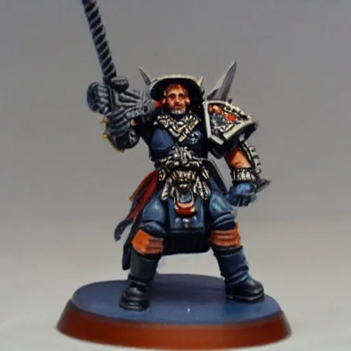 Image similar to warhammer mini of Anthony Fauci. Detailed figures.