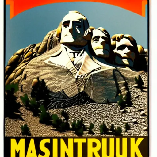 Image similar to 1 9 4 0 s national park poster of mt. rushmore