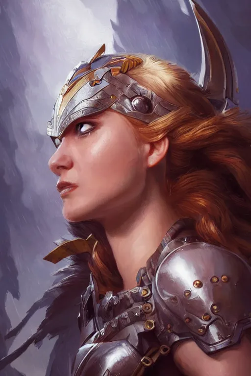 Image similar to amazon valkyrie athena, d & d, fantasy, portrait, highly detailed, headshot, digital painting, trending on artstation, concept art, sharp focus, illustration, art by artgerm and greg rutkowski and magali villeneuve