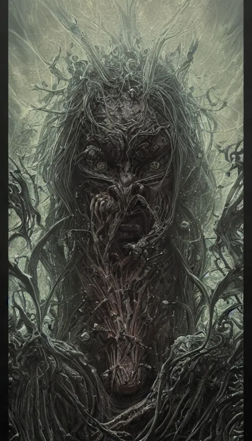 Prompt: Elden Ring, extraterrestrial sentinel themed tarot card, the dark elven warrior intricate artwork by Artgerm, Johnatan Wayshak, Zdizslaw Beksinski, Darius Zawadzki, H.R. Giger, Takato Yamamoto, masterpiece, very coherent artwork, cinematic, high detail, octane render, unreal engine, 8k, High contrast, golden ratio, trending on cgsociety, ultra high quality model, production quality cinema model in the style of Midjourney, highly detailed and intricate artwork, masterpiece, majestic, ephemeral, cinematic lighting, vivid and vibrant colors, iconic movie poster character production art concept, haunting, horror, gothic fog ambience, crimson fire palette, Artstation trending, unreal engine, octane render