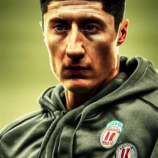 Image similar to hyperrealistic robert lewandowski, by thomas eakes & xiang duan, perfect facial symmetry, dim volumetric cinematic lighting, photorealistic, 8 k octane comprehensive render, post - processing, extremely hyper - detailed, intricate, lifelike texture, epic composition, masterpiece, stunning