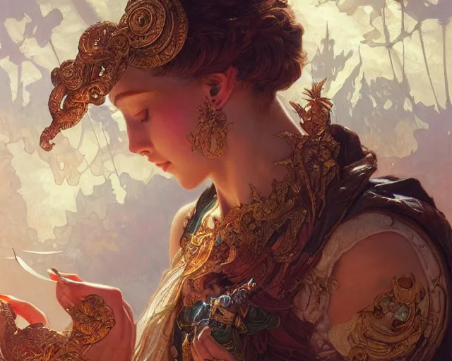 Image similar to photography of walter crane, deep focus, d & d, fantasy, intricate, elegant, highly detailed, digital painting, artstation, concept art, matte, sharp focus, illustration, hearthstone, art by artgerm and greg rutkowski and alphonse mucha