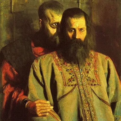 ivan the terrible and his son ivan painting by ilya Stable