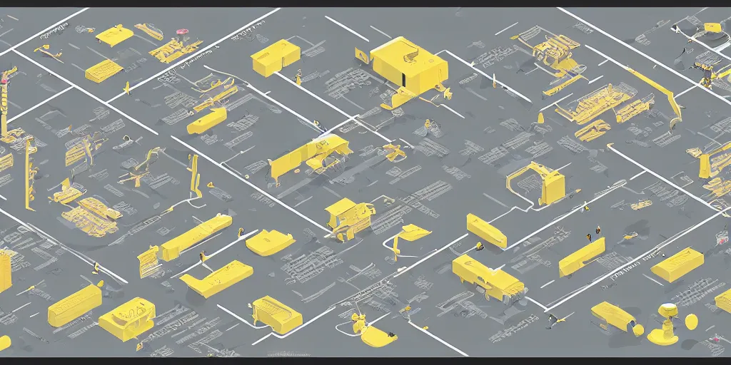 Prompt: axonometric infographic by Wes Anderson