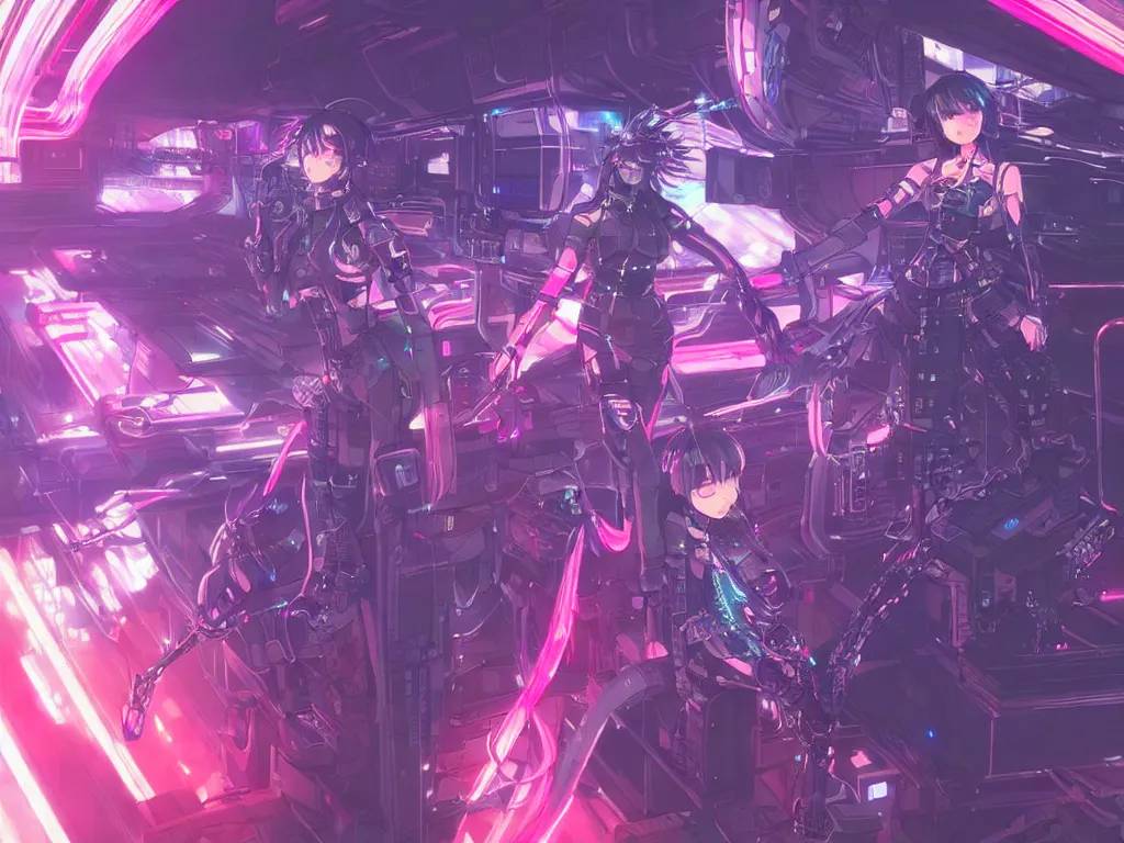 Prompt: anime visual futuristic female cyber airforce, on cyberpunk neon light tokyo rooftop, ssci - fi and fantasy, intricate and very beautiful, human structure, concept art by kyoto studio, sharp focus, anime fantasy illustration by rossdraws and magali villeneuve and liya nikorov and luxearte, frostine engine