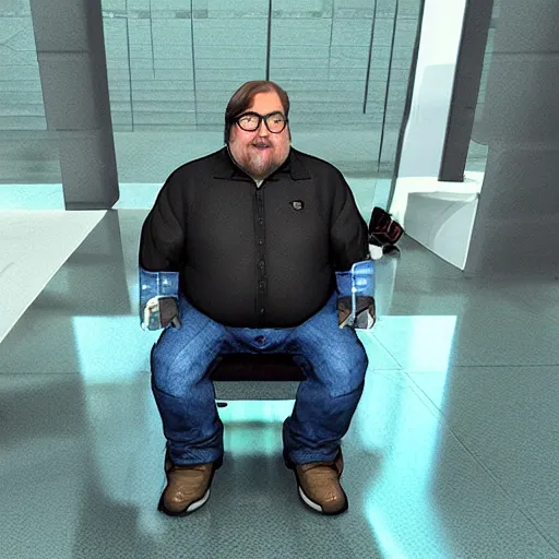 Image similar to Gabe Newell, 3D