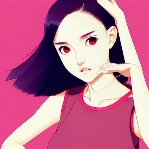 Image similar to a beautiful young japanese natalie portman alluring instagram model in crop top, by ilya kuvshinov and artgerm, aesthetic, gorgeous, alluring, attractive, gapmoe yandere grimdark, trending on pixiv fanbox, painted by greg rutkowski makoto shinkai takashi takeuchi studio ghibli, akihiko yoshida