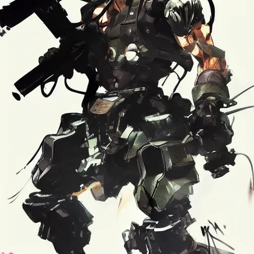 Image similar to old mechanic, Shinkawa Yōji style