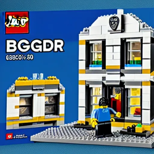 Prompt: lar - a - mago fbi raid lego set