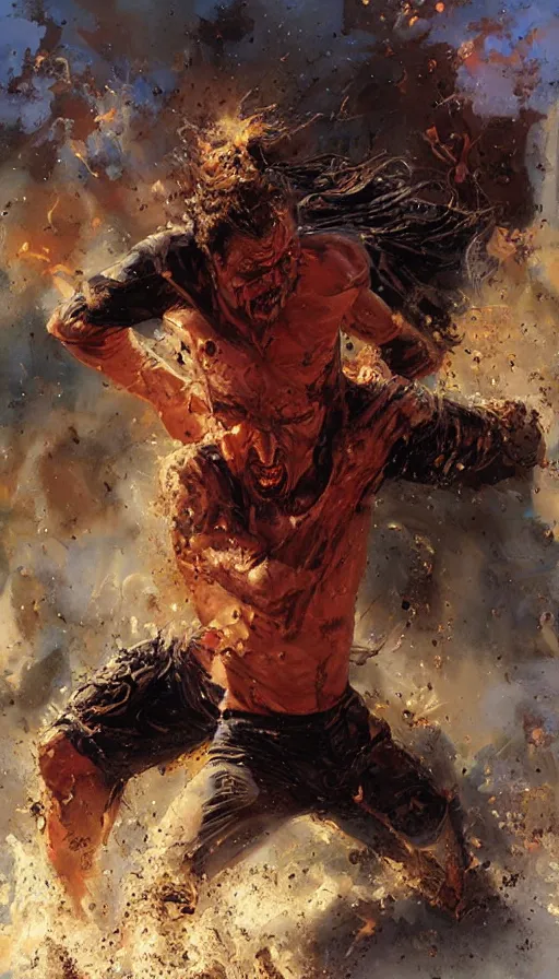 Image similar to rage, by james gurney