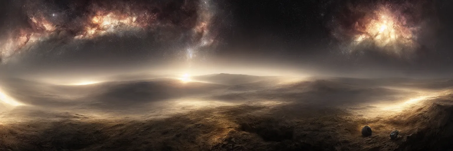 Image similar to michal karcz photo of a beautiful galaxy landscape. , detailed, elegant, intricate, 4k,