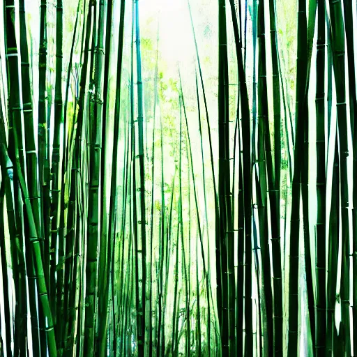 Prompt: bamboo, Hiroaki Tsutsumi style