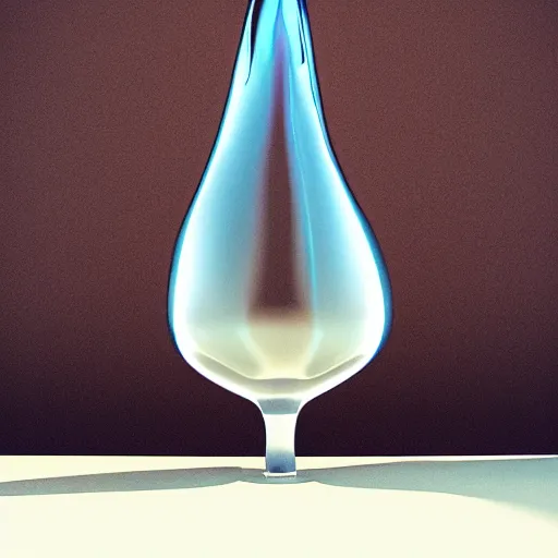 Prompt: a small liquid sculpture, viscous, reflective, digital art