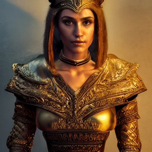 Prompt: the elder scrolls vi, majestic, gracious regal brunette female jarl, ancient greece, mysterious atmospheric lighting, painted, intricate, volumetric lighting, beautiful, rich deep colours masterpiece, golden hour, golden ratio, sharp focus, ultra detailed, by mark kent, jordan lamarre - wan, igor kieryluk, maxim verehin, miranda meeks