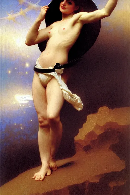 Image similar to portrait of a astronaut, by bouguereau