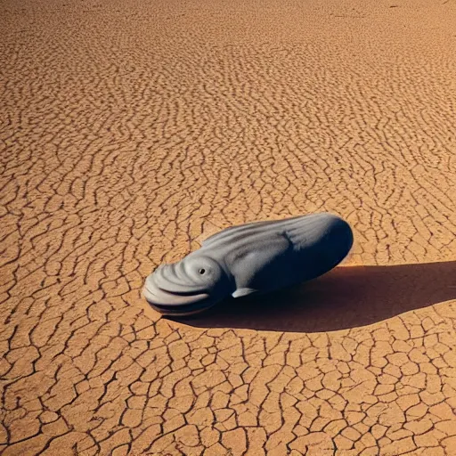 Image similar to 🐋🤖👽🐳 in desert, photography by bussiere rutkowski andreas roch