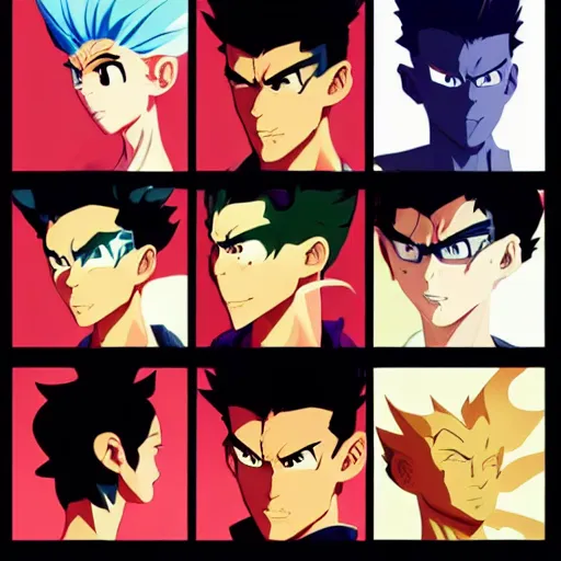 Image similar to face icon stylized minimalist yu yu hakusho, loftis, cory behance hd by jesper ejsing, by rhads, makoto shinkai and lois van baarle, ilya kuvshinov, rossdraws global illumination