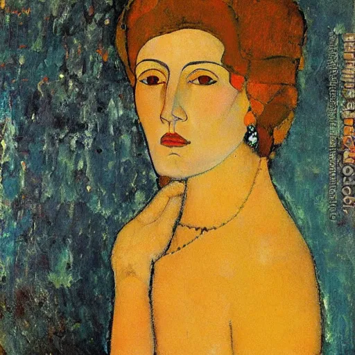 Image similar to anything, modigliani, klimt, whistler,