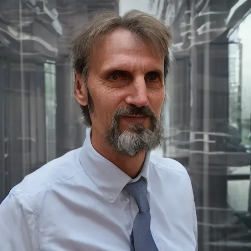 Image similar to photo of the god jurgen schmidhuber, godfather of all ai, all - powerful being
