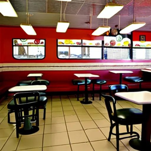 Image similar to wafflehouse interior