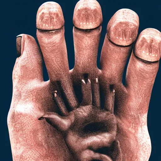 Image similar to A realistic human hand