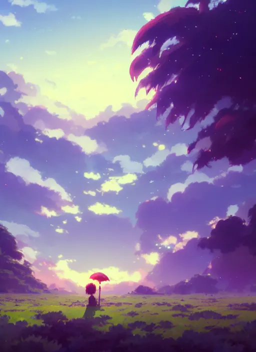 Prompt: ten thousand people holding a banana, cloudy sky background lush landscape illustration concept art anime key visual trending pixiv fanbox by wlop and greg rutkowski and makoto shinkai and studio ghibli,