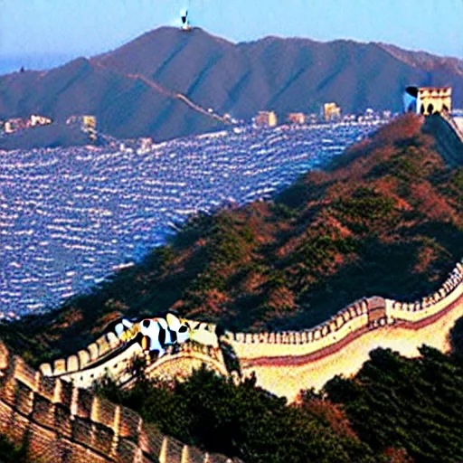 Prompt: the great wall in San Francisco