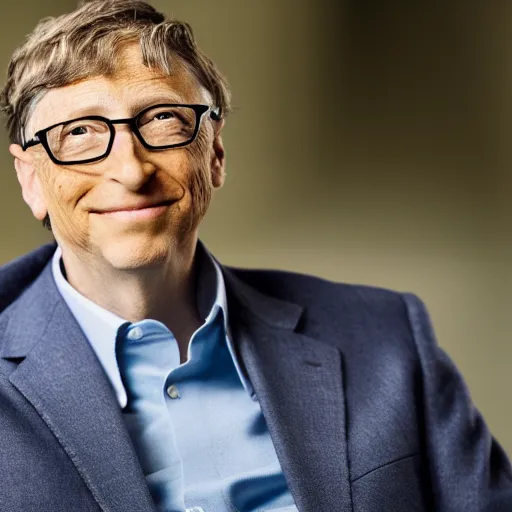 Prompt: portrait photo still of real life bill gates, intricate design, 8 k, 8 5 mm f 1. 8