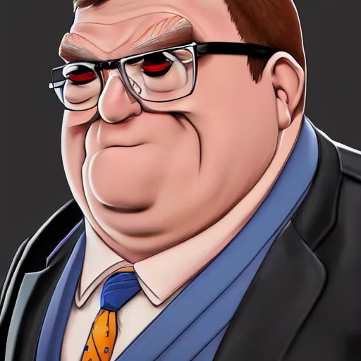 Image similar to Peter Griffin in real life, portrait, photograph, realistic, hyperrealistic, highly detailed, very detailed, extremely detailed, detailed, digital art, trending on artstation