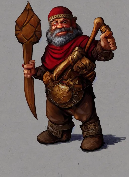 Image similar to communist dwarf with two axes in hands, dungeons and dragons character, fantasy portrayal, digital art, artstation