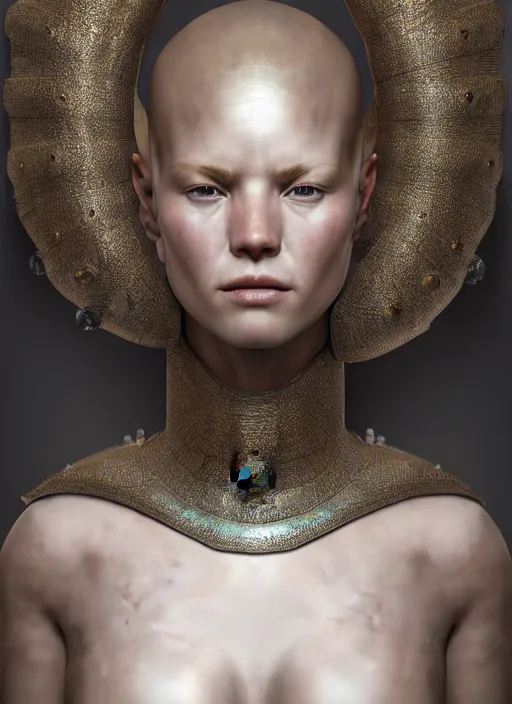 Prompt: hyperrealistic mixed media portrait of a beautiful armored warrior woman, stunning 3d render inspired art by Michael Parkes + perfect facial symmetry + dim volumetric lighting, 8k octane beautifully detailed render, post-processing, extremely hyperdetailed, intricate, epic composition, grim yet sparkling atmosphere, cinematic lighting + masterpiece, trending on artstation