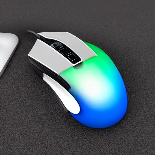 Prompt: ombre computer mouse