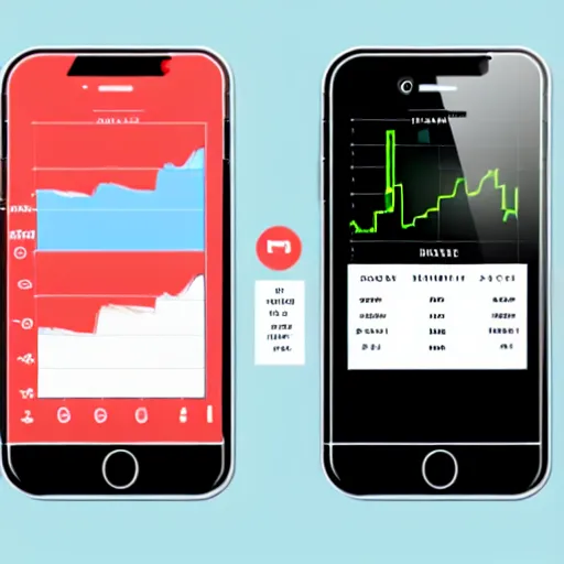 Image similar to high fidelity mockup designs for a stock trading mobile app